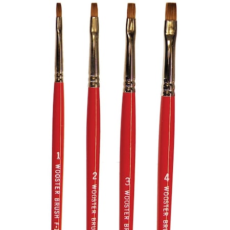 Wooster #4 Artist Red Sable Bristle, Paint Brush F1621